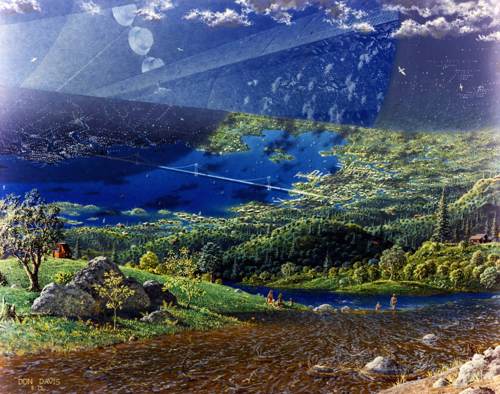 Painting by Don Davis for NASA Ames Research Center. 