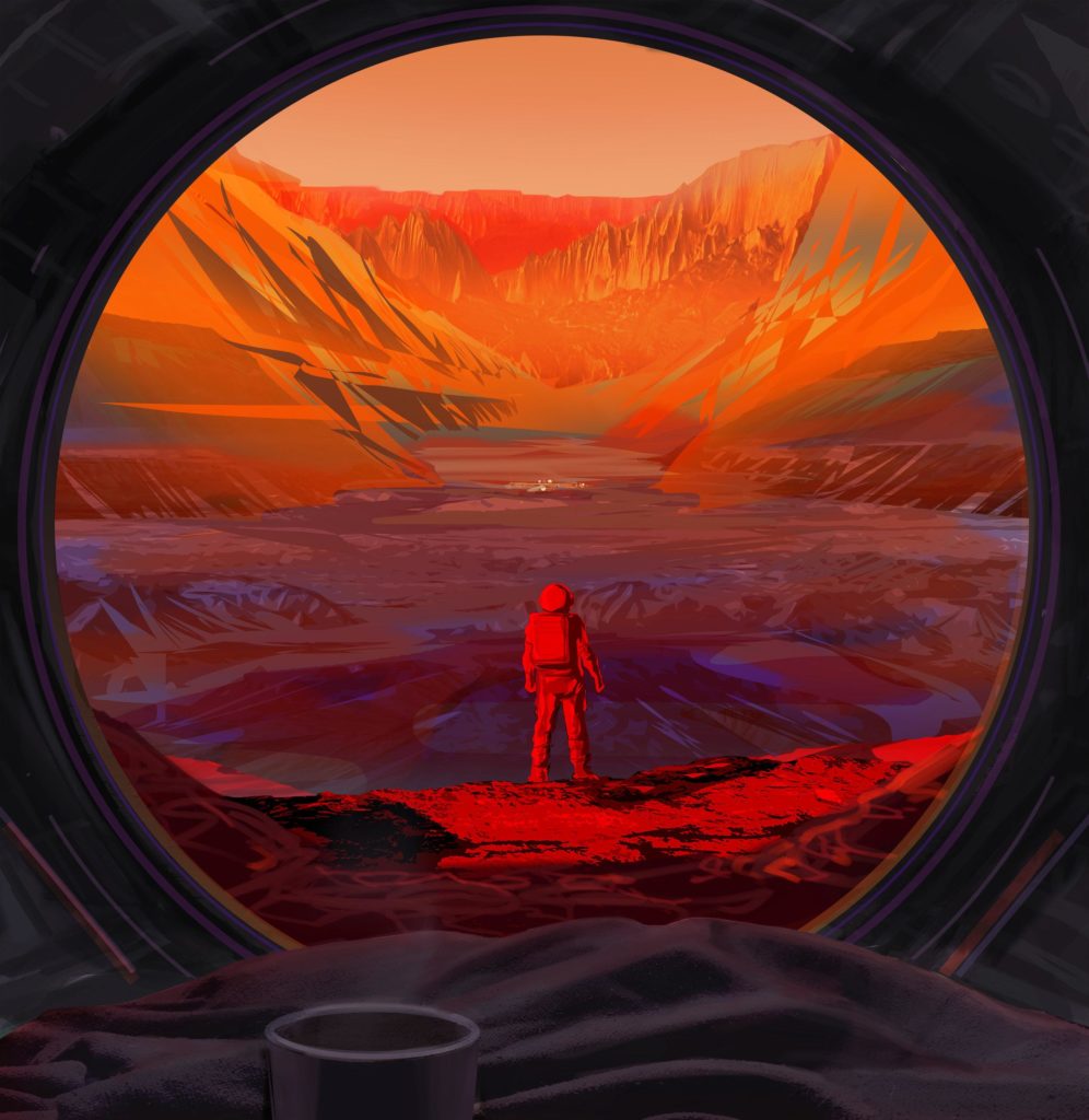 Mars concept art, NASA/JPL